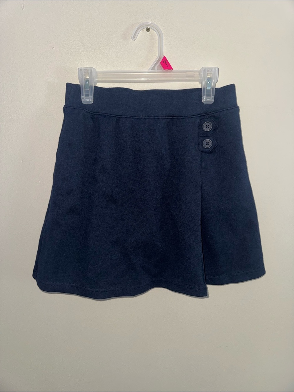 Cat & Jack Navy Button-Accent Skater Skirt